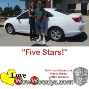 Kevin and Amanda W. Coffey, Missouri - Wow Woody's