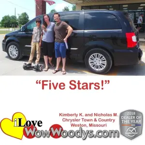 Kimberly K. and Nicholas M. Weston, Missouri - Wow Woody's