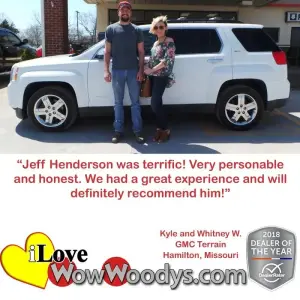 Kyle and Whitney W. Hamilton, Missouri - Wow Woody's