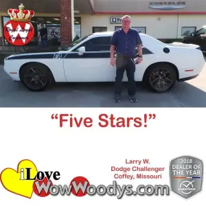 Larry W. Coffey, Missouri - Wow Woody's