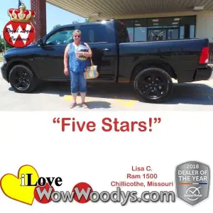 Lisa C. Chillicothe, Missouri - Wow Woody's