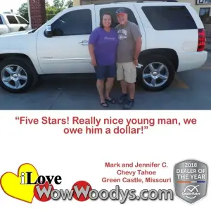 Mark and Jennifer C. Green Castle, Missouri - Wow Woody's