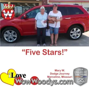 Mary W. Marceline, Missouri - Wow Woody's