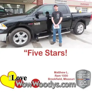 Matthew L. Brookfield, Missouri - Wow Woody's
