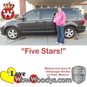 Melissa and Jason B. La Plata, Missouri - Wow Woody's