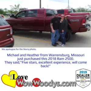 Michael and Heather - Wow Woody's