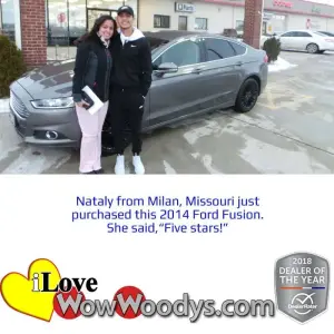 Nataly G. Milan, Missouri - Wow Woody's