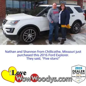 Nathan and Shannon M. Chillicothe, Missouri - Wow Woody's