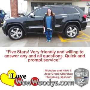 Nicholas and Nikki S. Plattsburg, Missouri - Wow Woody's