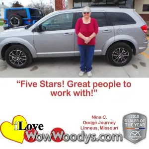 Nina C. Linneus, Missouri - Wow Woody's