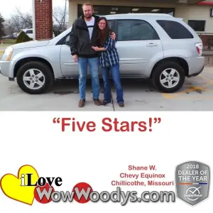 Shane W. Chillicothe, Missouri - Wow Woody's