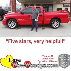 Thomas M. Carrollton, Missouri - Wow Woody's