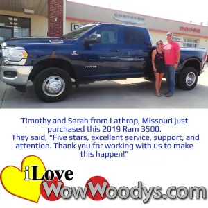 Timothy and Sarah M - Wow Woody's