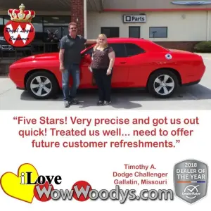 Timothy A. Gallatin, Missouri - Wow Woody's