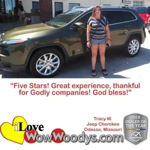 Tracy W. Odessa, Missouri - Wow Woody's