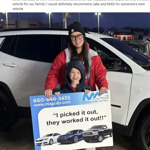 Testimonial from Jamie Cunningham from Chillicothe, MO on Her 2026 Jeep Compass at MAG CDJR