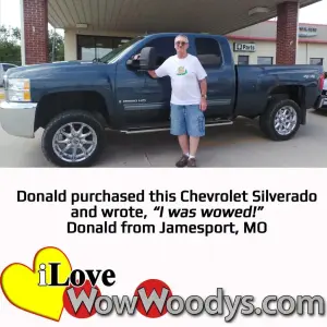 Donald, Jamesport, MO - Wow Woody's