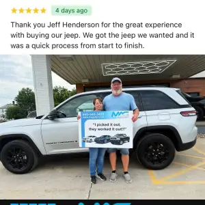 A Special Day at MAG CDJR: Jamie and Tina's Grand Cherokee Journey