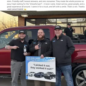 Testimonial from Lake from Chillicothe, MO to MAG CDJR