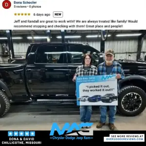 Testimonial from Dona & David in Chillicothe, MO | MAG CDJR