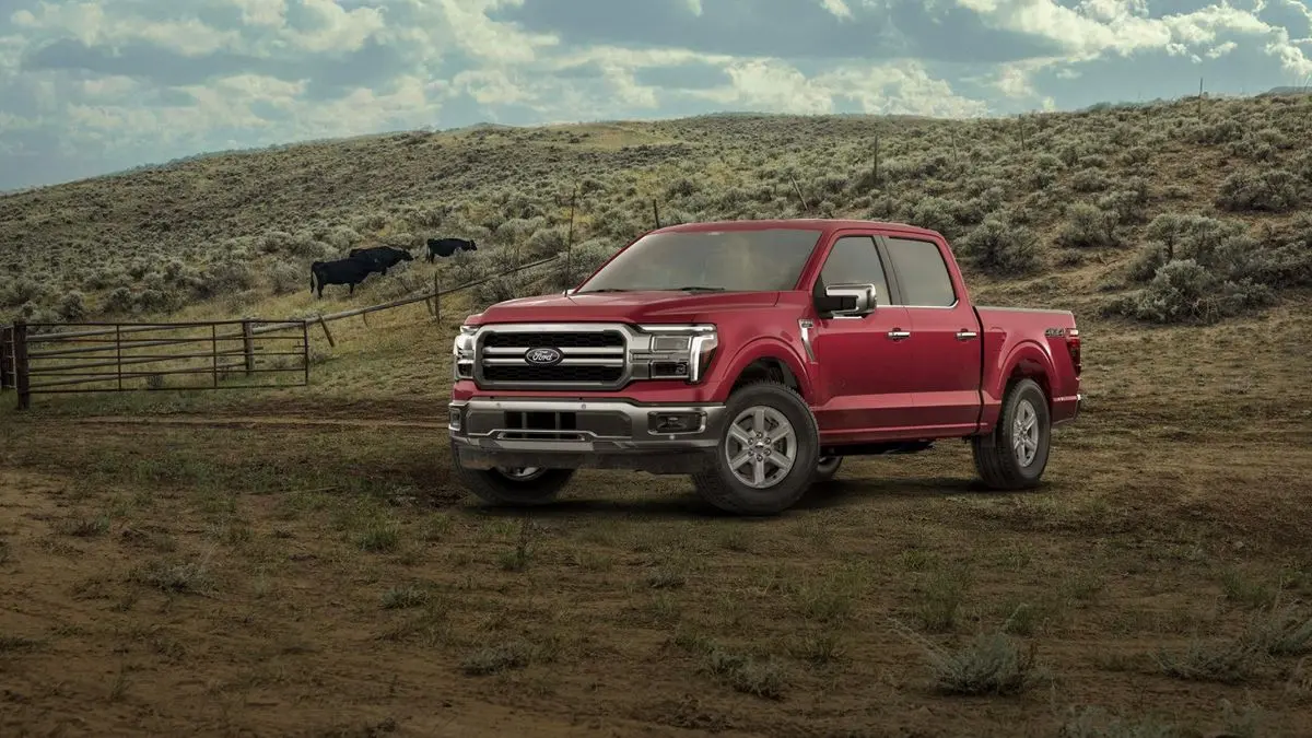 2026 Ford F-150 Lariat in Ruby Red Metallic Tinted Clearcoat