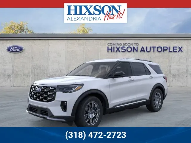 White 2026 Ford Explorer Platinum for sale in Alexandria, LA