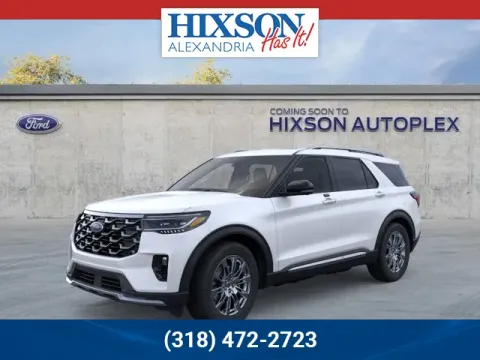 White 2026 Ford Explorer Platinum for sale in Alexandria, LA