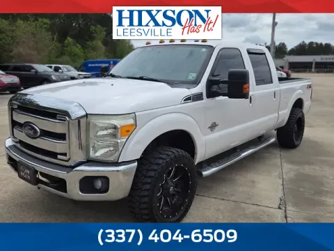 White 2015 Ford F-250SD Lariat for sale in Leesville, LA