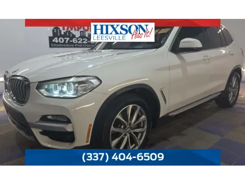 White 2019 BMW X3 sDrive30i for sale in Leesville, LA