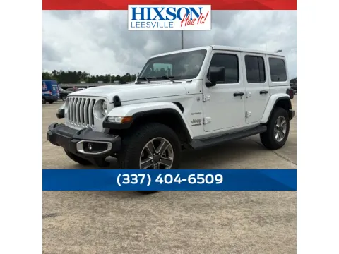 White 2022 Jeep Wrangler Unlimited Sahara for sale in Leesville, LA