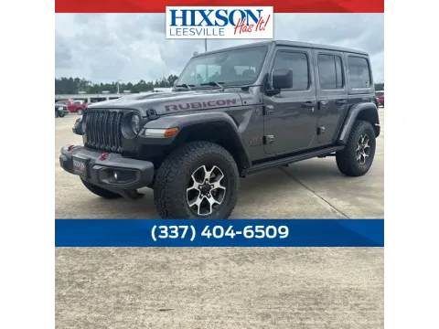Gray 2021 Jeep Wrangler Unlimited Rubicon for sale in Leesville, LA