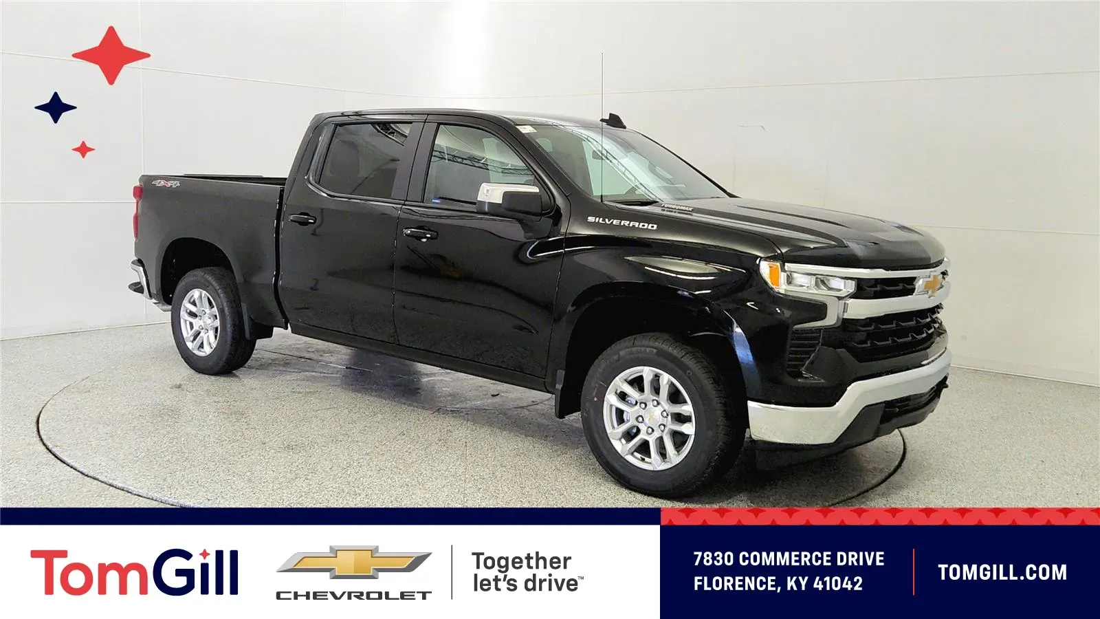 Black 2026 Chevrolet Silverado 1500 LT for sale in Florence, KY