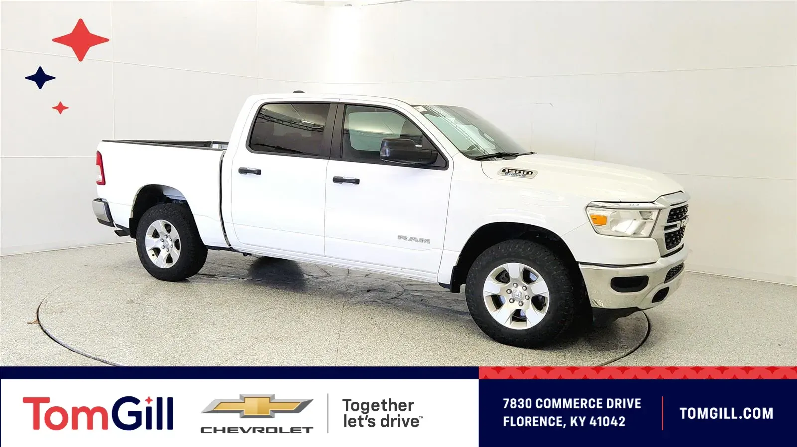 White 2023 Ram 1500 Big Horn for sale in Florence, KY