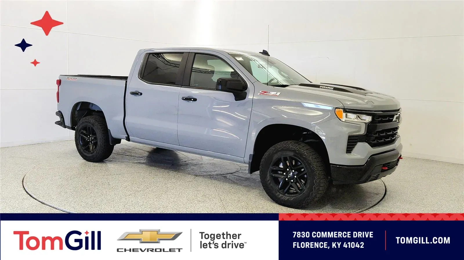 Gray 2024 Chevrolet Silverado 1500 LT Trail Boss for sale in Florence, KY