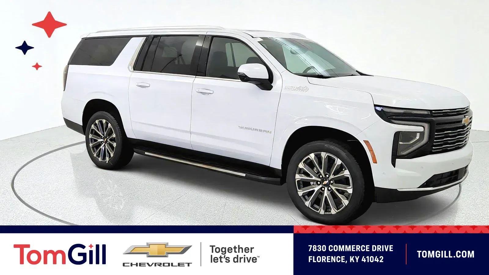 White 2026 Chevrolet Suburban High Country for sale in Florence, KY