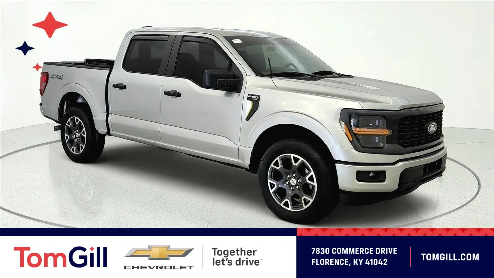 Silver 2024 Ford F-150 STX for sale in Florence, KY