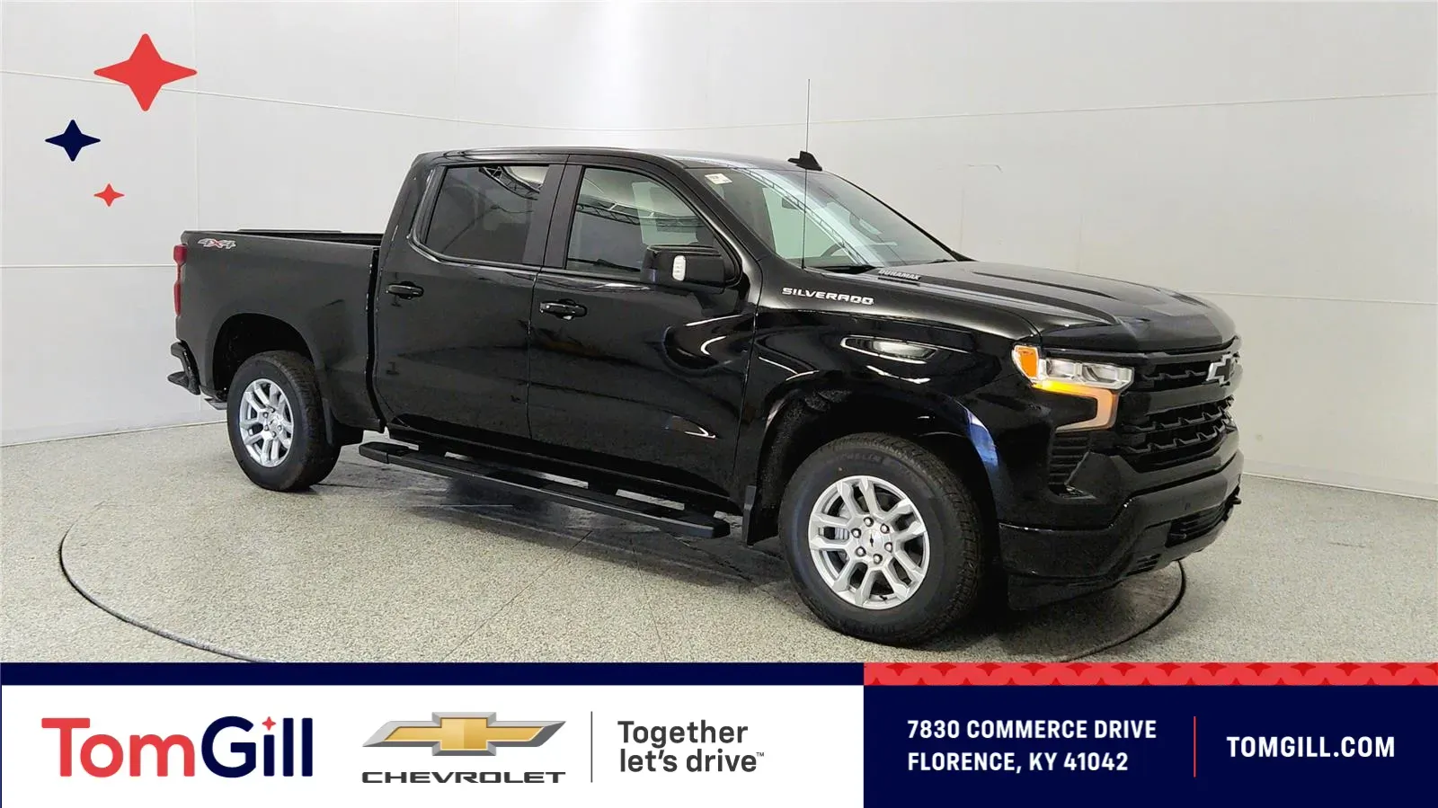 Black 2026 Chevrolet Silverado 1500 RST for sale in Florence, KY
