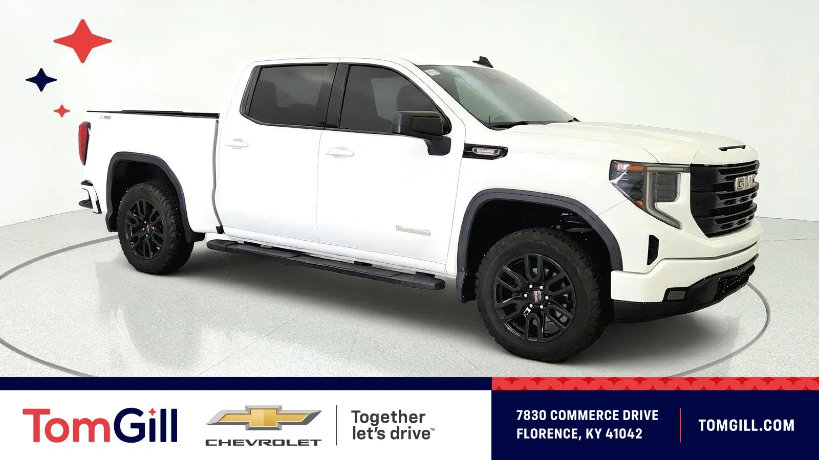 White 2023 GMC Sierra 1500 Elevation for sale in Florence, KY