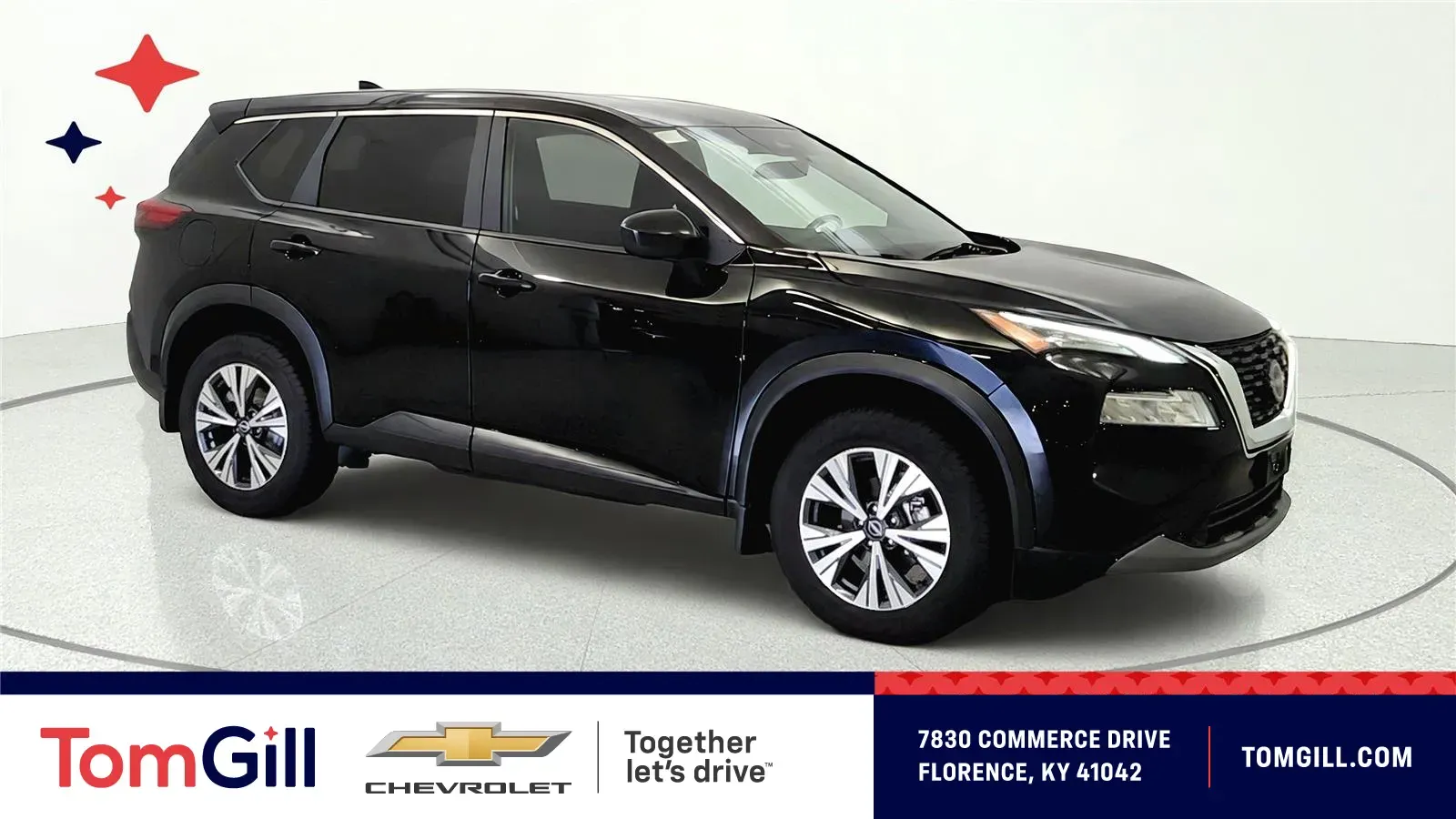 Black 2023 Nissan Rogue SV for sale in Florence, KY