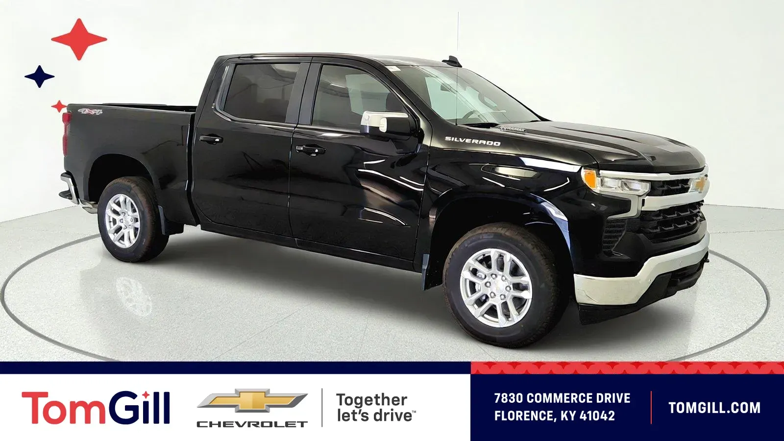Black 2026 Chevrolet Silverado 1500 LT for sale in Florence, KY