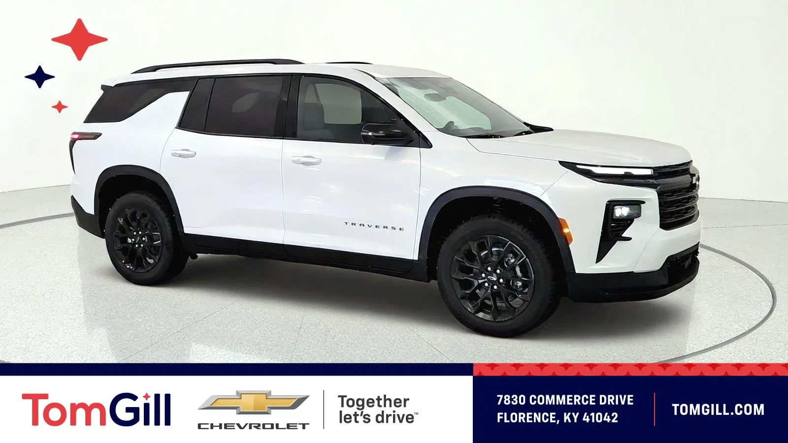 White 2026 Chevrolet Traverse AWD LT for sale in Florence, KY