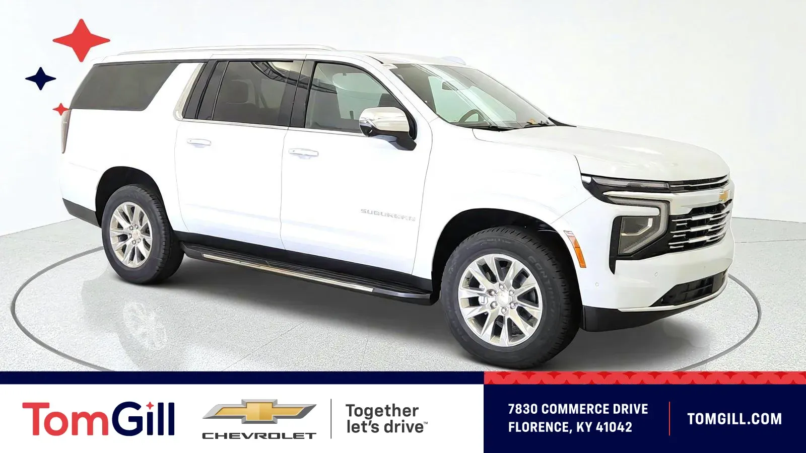 White 2026 Chevrolet Suburban Premier for sale in Florence, KY