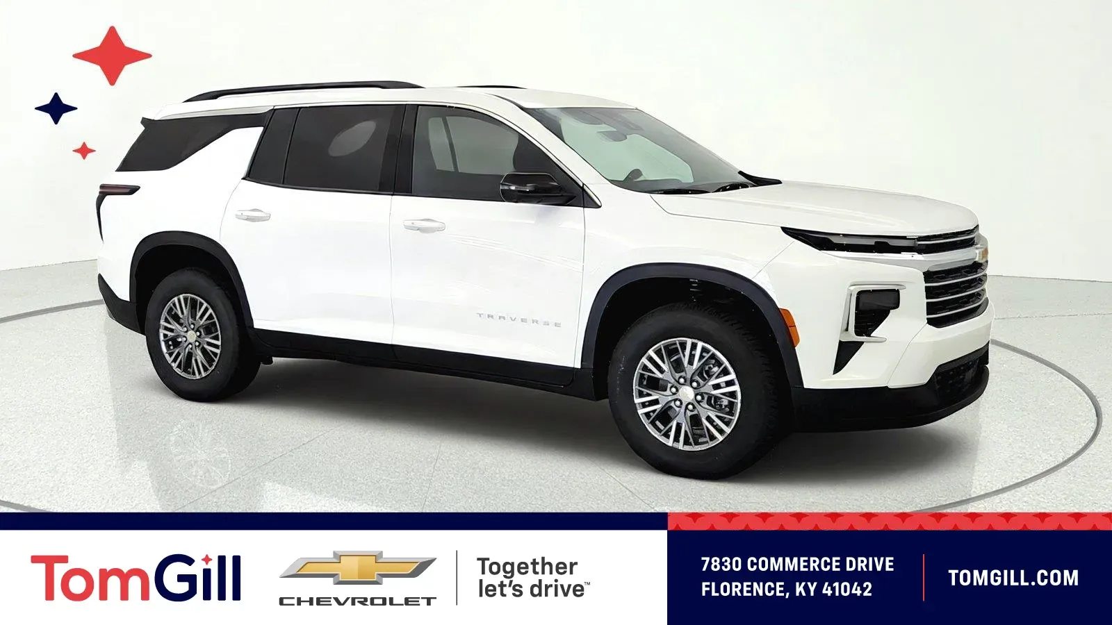 White 2026 Chevrolet Traverse FWD LT for sale in Florence, KY