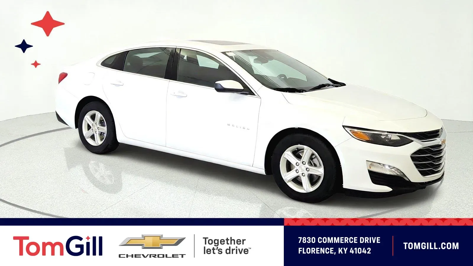 White 2024 Chevrolet Malibu LT for sale in Florence, KY