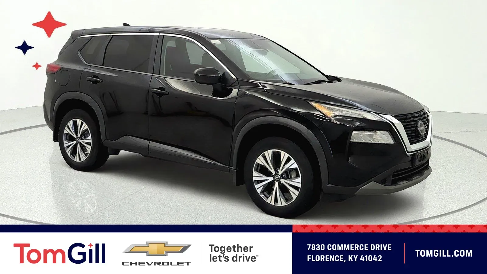 Black 2023 Nissan Rogue SV for sale in Florence, KY
