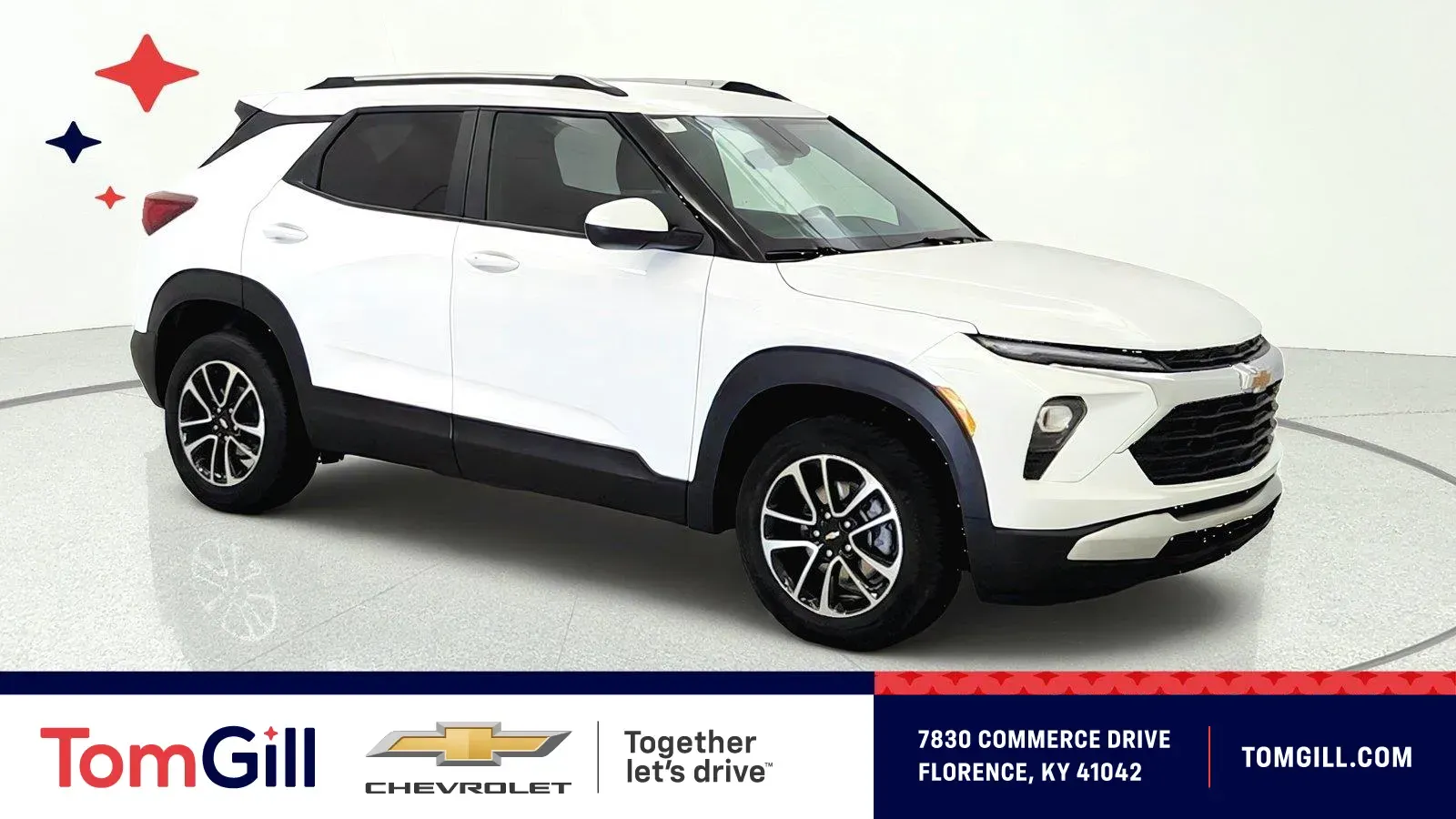 White 2025 Chevrolet Trailblazer LT for sale in Florence, KY