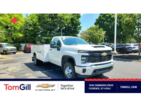 White 2026 Chevrolet Silverado 3500 HD CC Work Truck for sale in Florence, KY