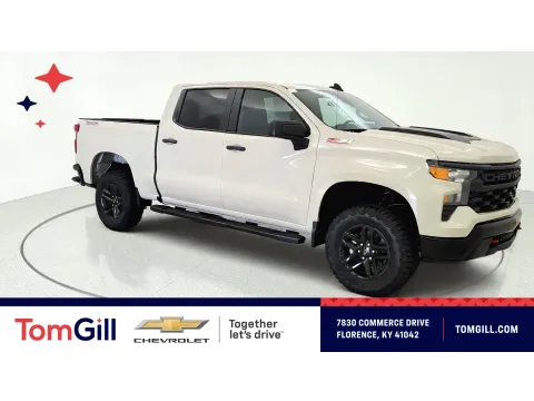 White 2026 Chevrolet Silverado 1500 Custom Trail Boss for sale in Florence, KY