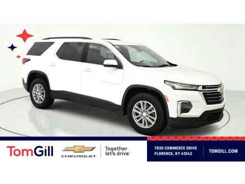 White 2023 Chevrolet Traverse LT Cloth for sale in Florence, KY