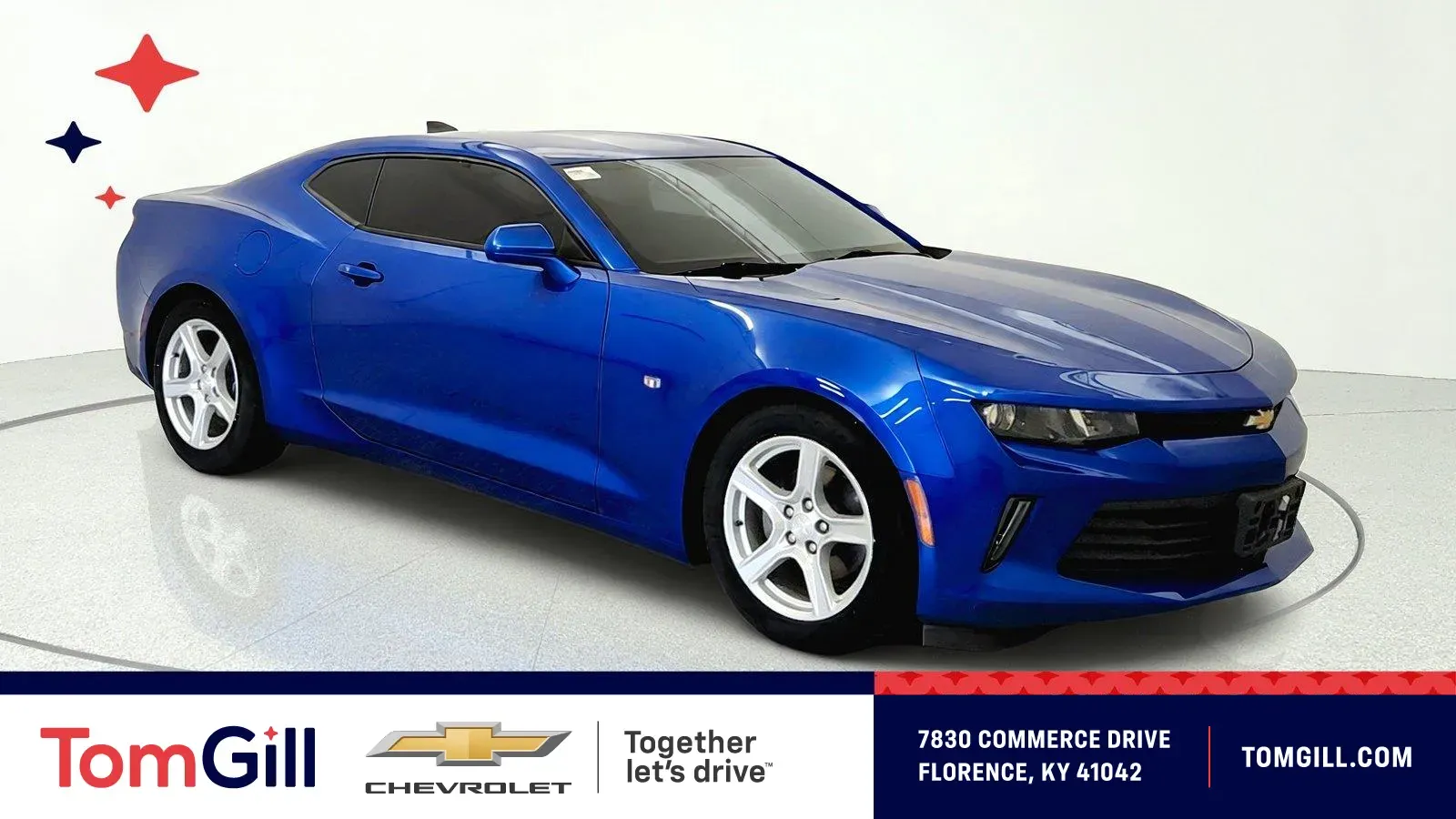 Blue 2017 Chevrolet Camaro 1LT for sale in Florence, KY